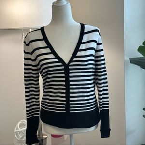 Black and White button down cardigan